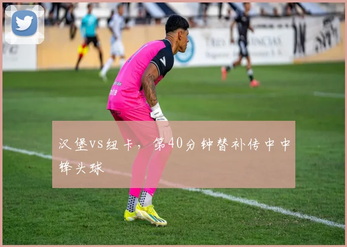 汉堡vs纽卡，第40分钟替补传中中锋头球